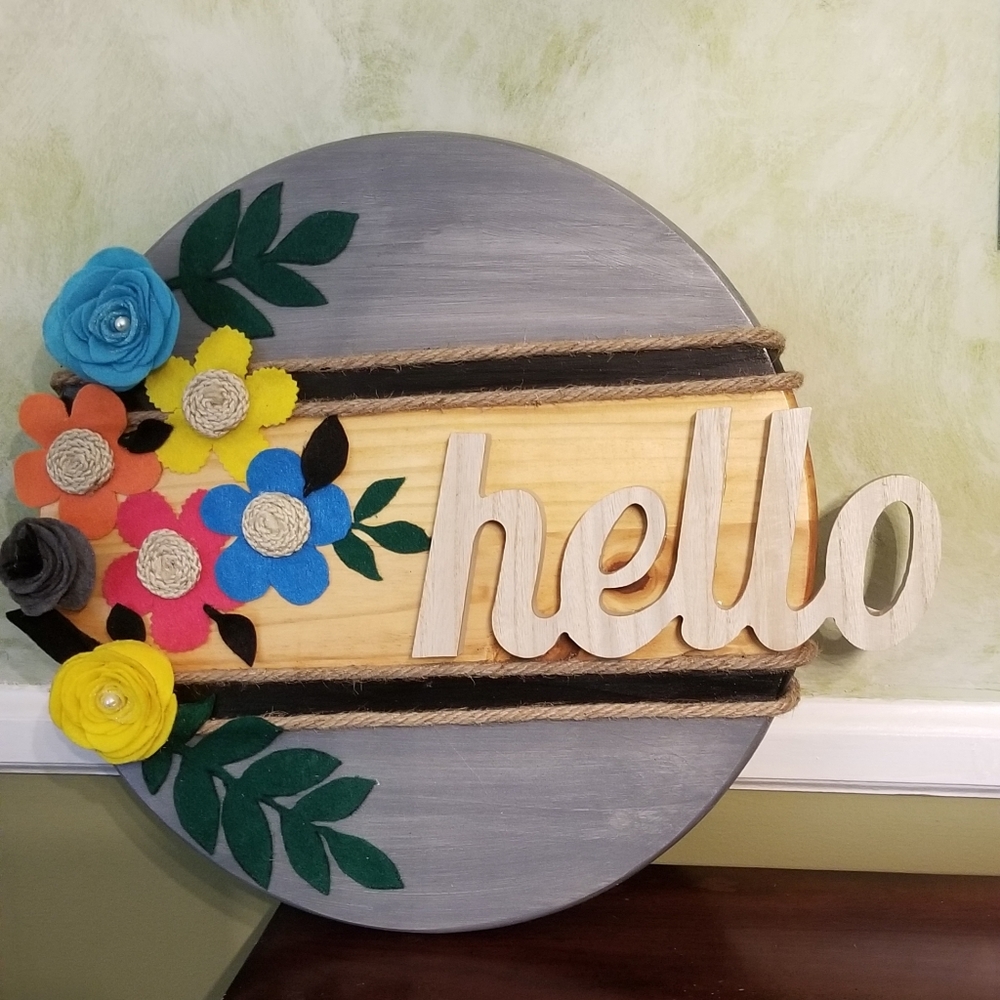 18" Wooden Door Sign